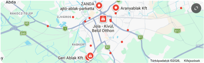 Győr térkép a Helyek dobozban